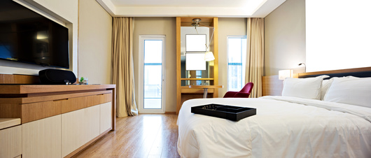 interior of modern hotel