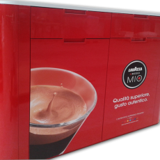 Giesse Soluzioni realizes the new exhibitors for Lavazza